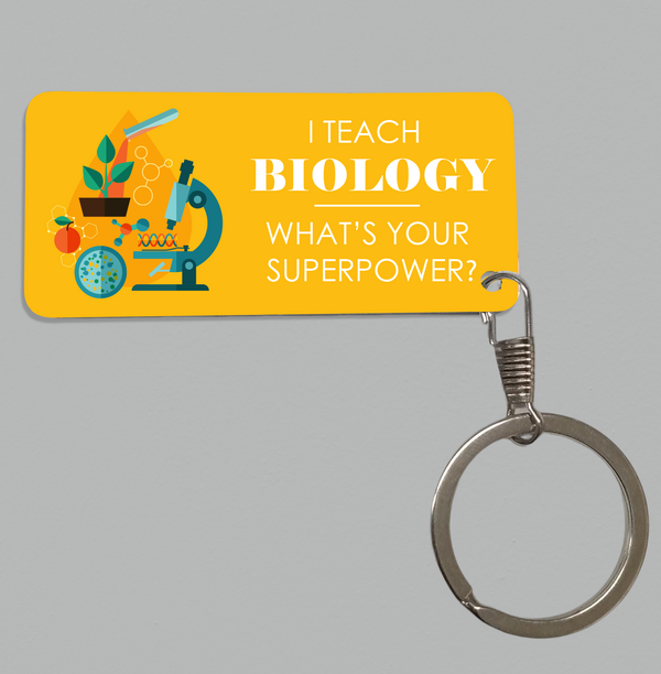 Biology Teacher Keychain - 1080