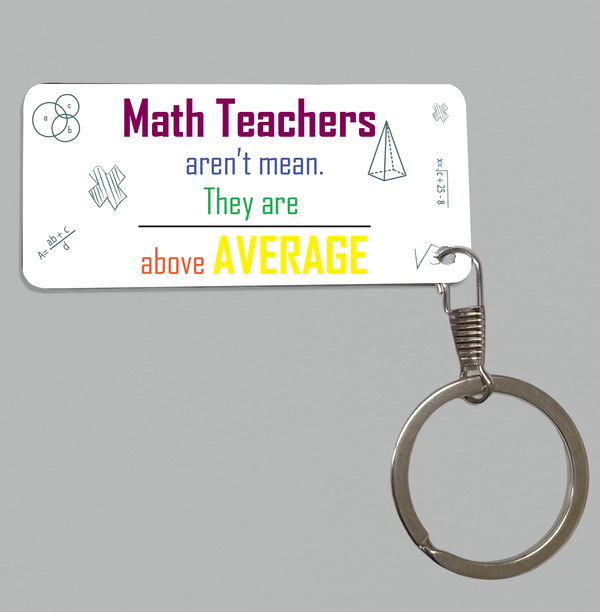 Math Teacher Keychain - 1082