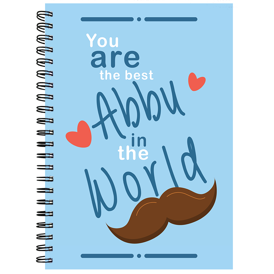 Best Abbu In The World - 7245 - Notebook – Edukaan.buzz