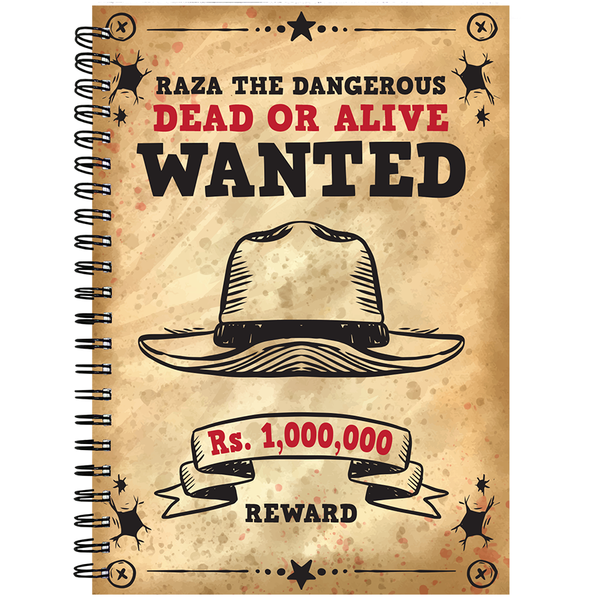 Wanted Reward - 7278 - Notebook