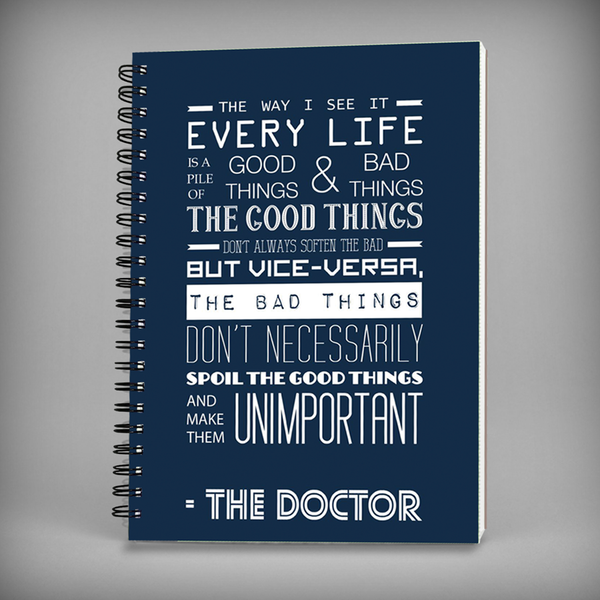 The Doctor Quote Spiral Notebook - 7368