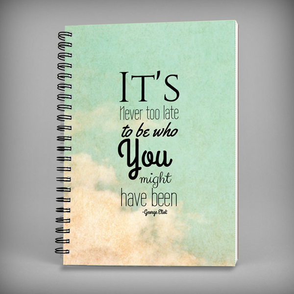 George Eliot Quote Spiral Notebook - 7385