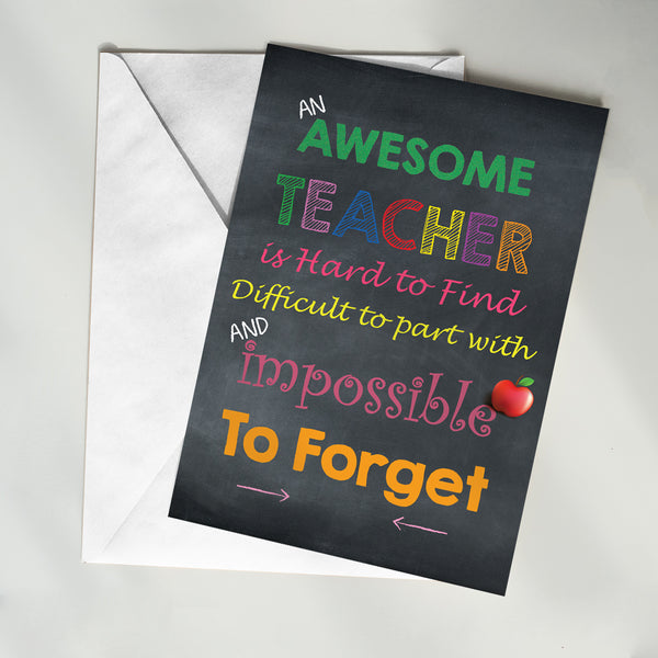 Awesome Teacher Card - 4005