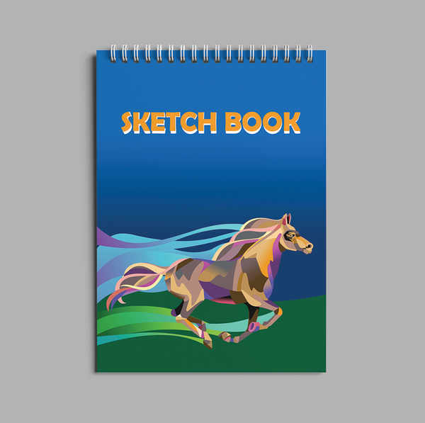 Cubism Horse Sketch book - 6053