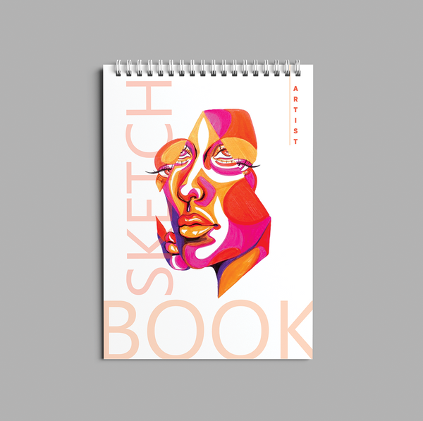 Cubism Face Sketch book - 6055