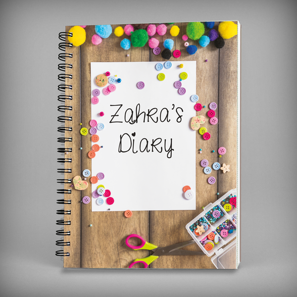 Name Notebook - Diary Spiral Notebook - 7482