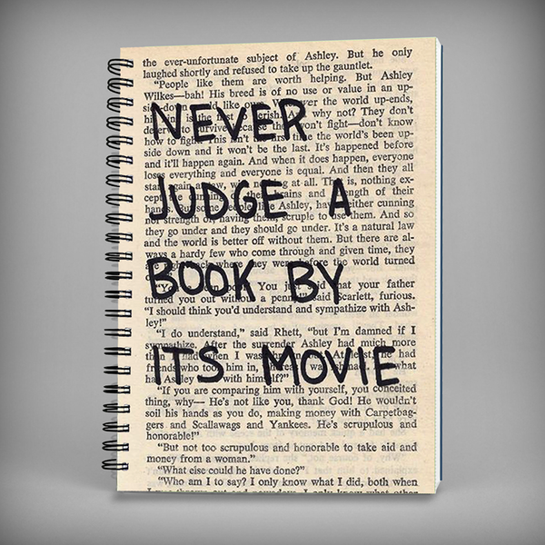 Never Judge a Book by it's Movie Spiral Notebook - 7515