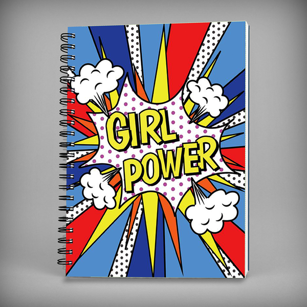 Girl Power Spiral Notebook- 7519