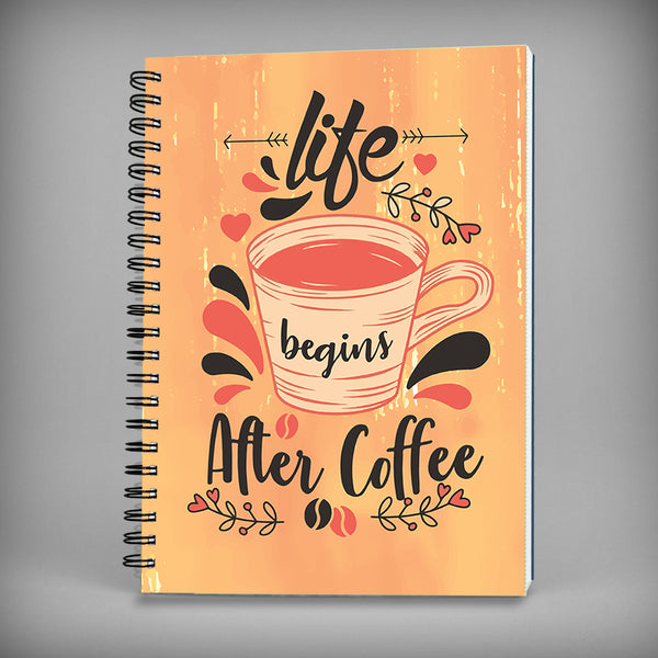 Life Begins After Coffee Spiral - 7579