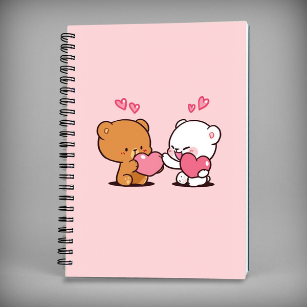 Milk & Mocha Love Spiral Notebook - 7658