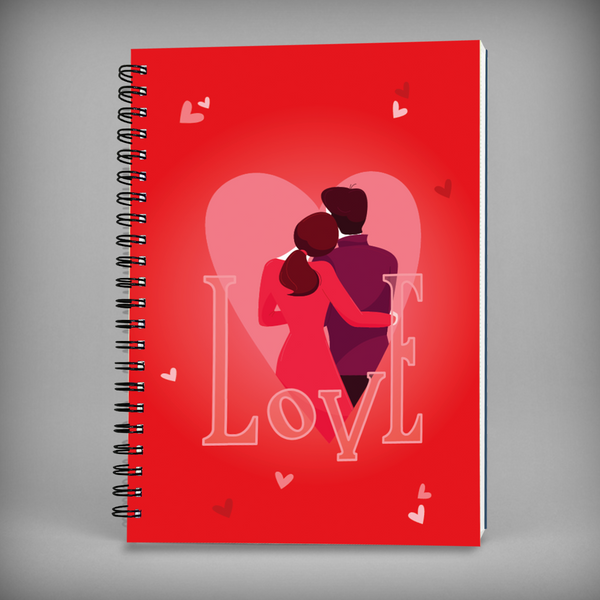 Red The Color Of Love Spiral Notebook - 7666