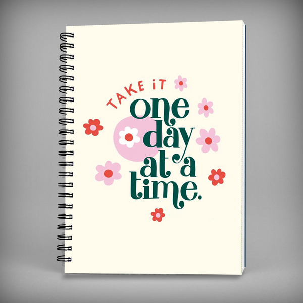 Take It One Day At A Time Spiral Notebook -7682