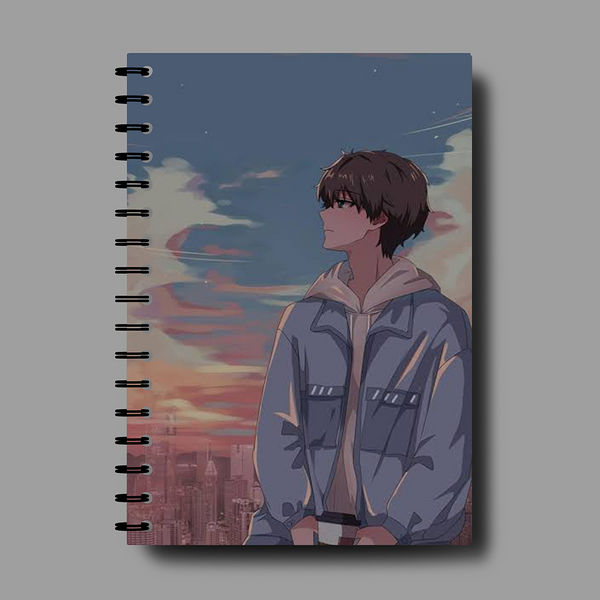 Anime Boy Spiral Notebook - 7770
