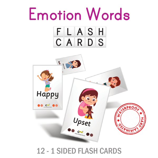 EMOTION WORDS FLASH CARDS - 8023