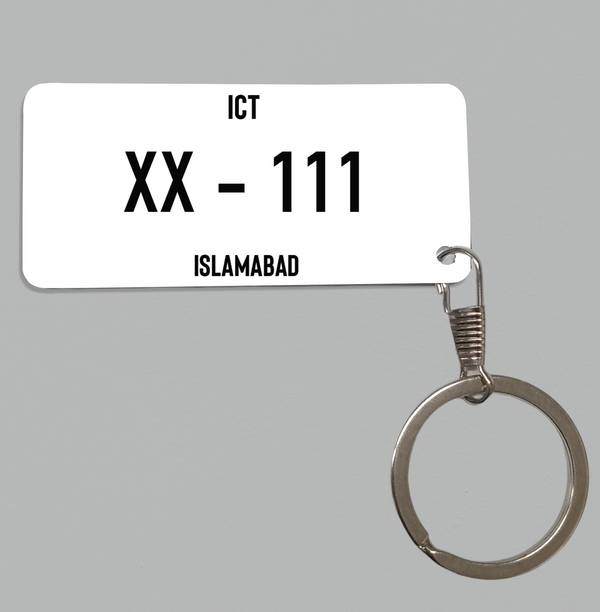 ICT Number Plate Keychain - 1015