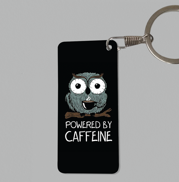 Powered By Caffeine Keychain - 1057