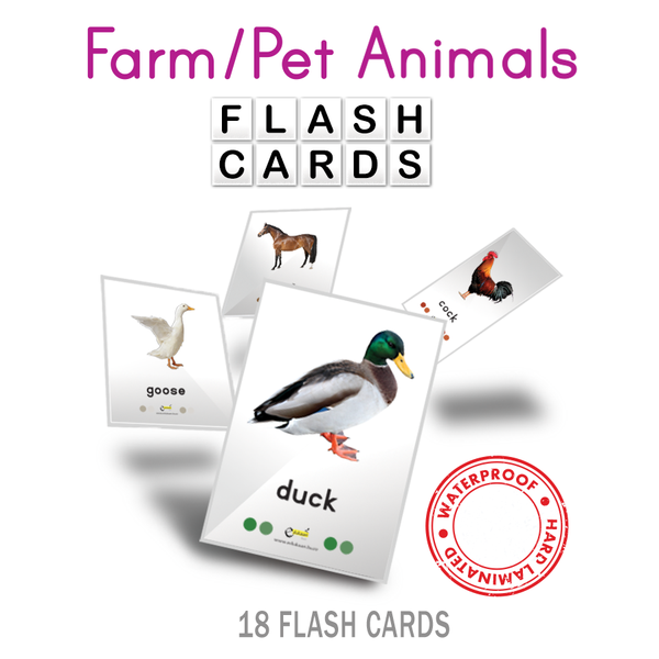 Farm & Pets Flash Cards - 8004