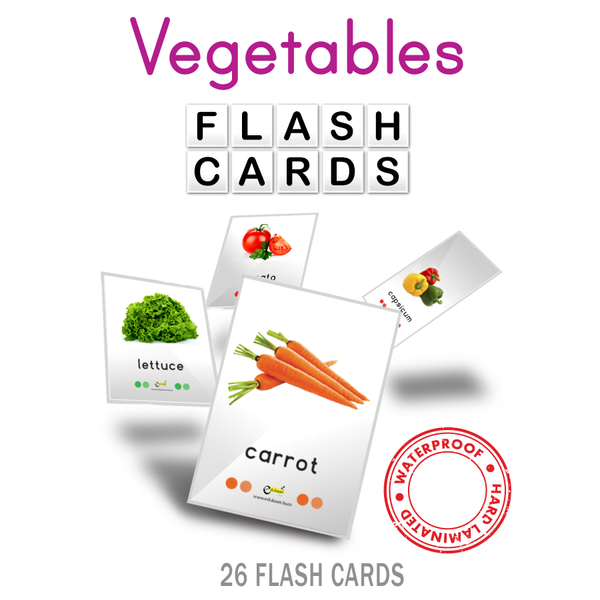 VEGETABLES FLASH CARDS - 8012