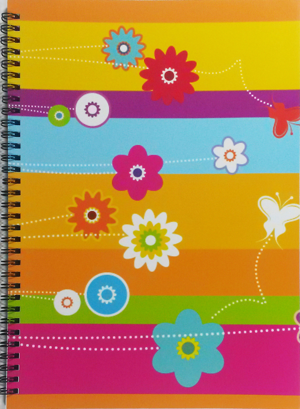 Flowers & Butterflies - 7055 - Notebook