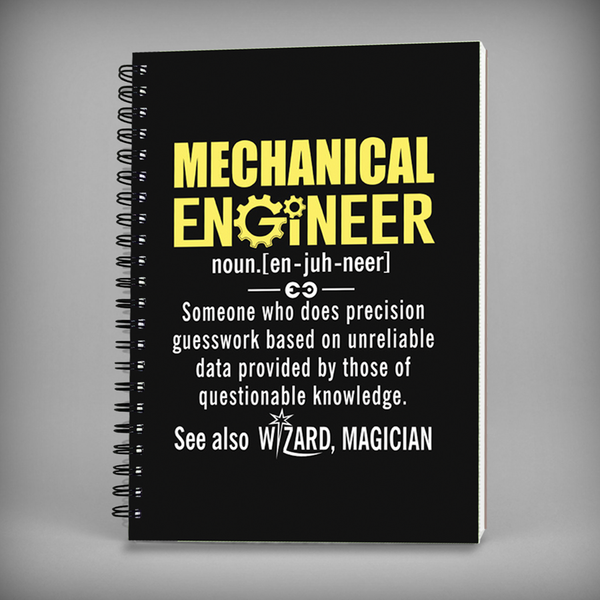 Mechanical Engineer Spiral Notebook- 7345