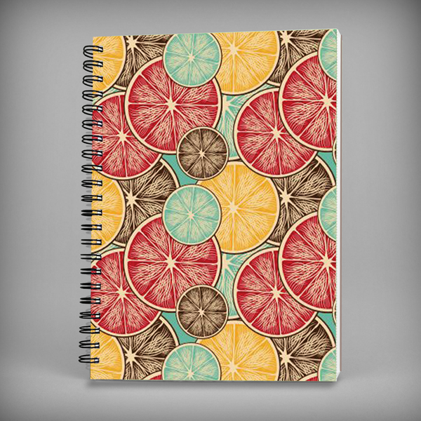 Fruity Repetitive pattern Spiral Notebook - 7355