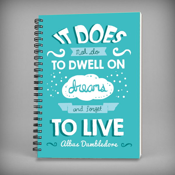 Harry Potter Quote Spiral Notebook - 7359