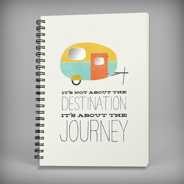 Journey Quote Spiral Notebook - 7364