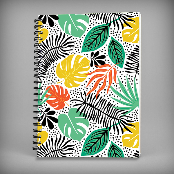 Flower Illustrations Spiral Notebook - 7367