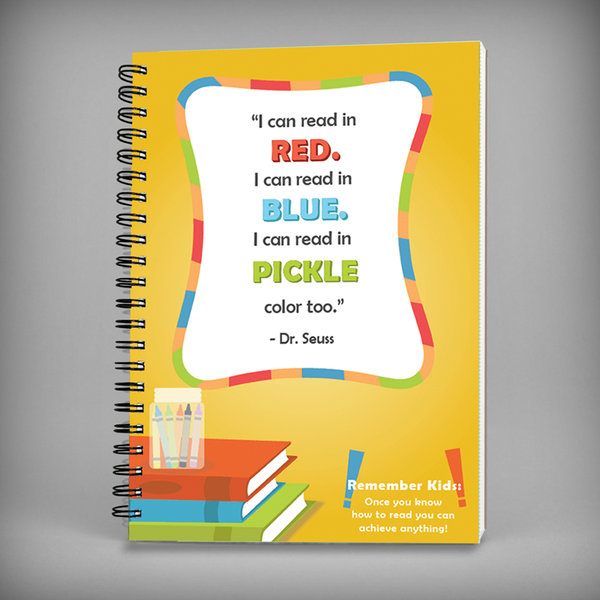 Dr. Seuss Color Quote Spiral Notebook -7370