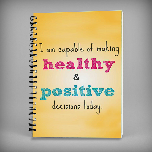 Healthy & Positive Quote Spiral Notebook - 7372