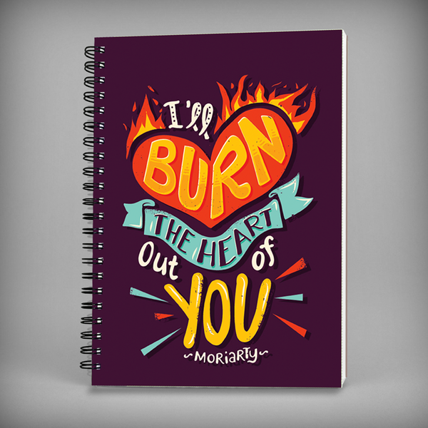 Moriarty Quote (SHERLOCK) Spiral Notebook - 7381