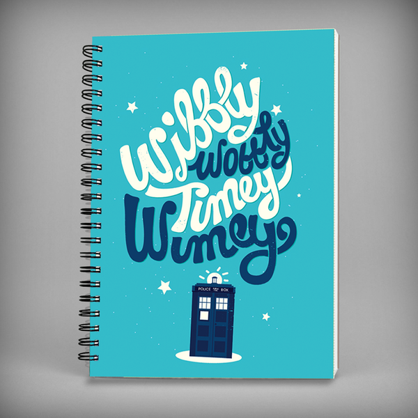 Wibbly Wobbly Timey Wimey Spiral Notebook - 7422