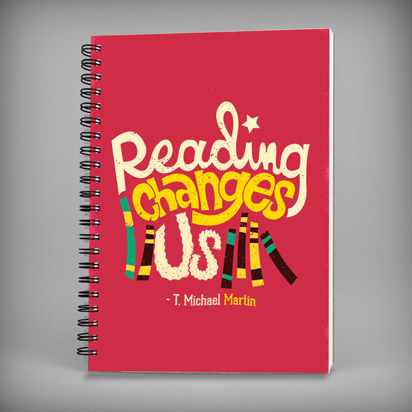 Reading Changes Us Spiral Notebook - 7424