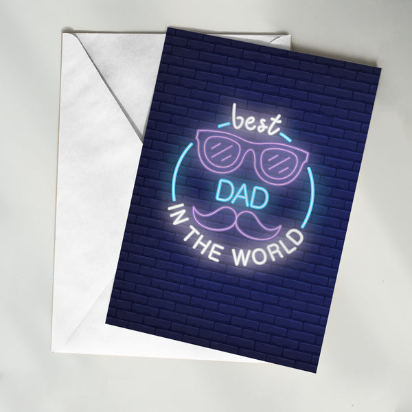 Best Dad In The World Card - 4009
