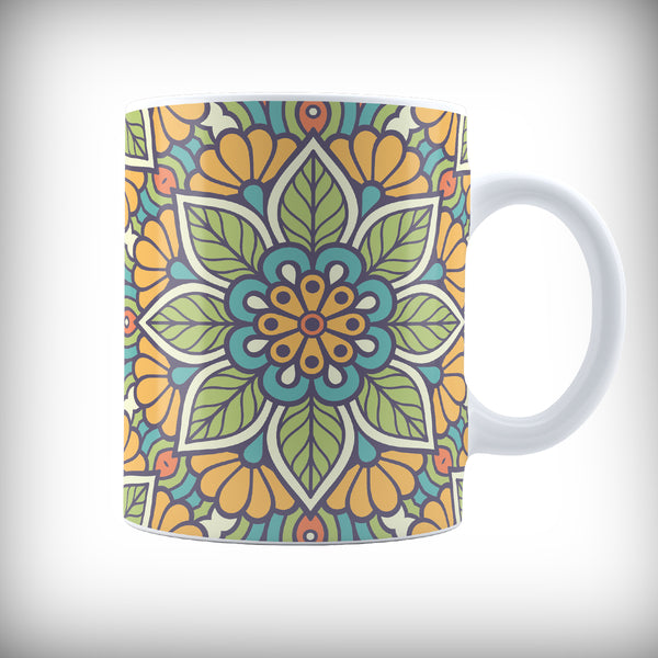Flower Pattern Mug - 5265