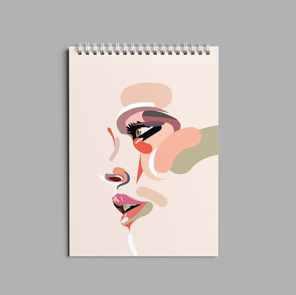 Colored Face Sketch book - 6038