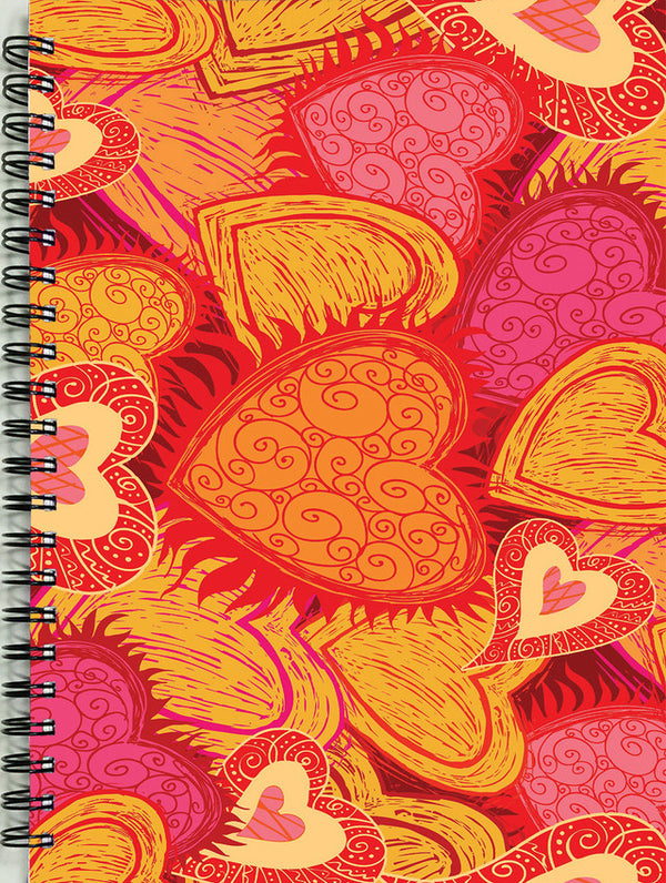 Hearts Texture - 7003 - Notebook