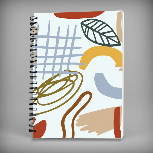 Abstract Art with Hashtag Spiral Notebook - 7444