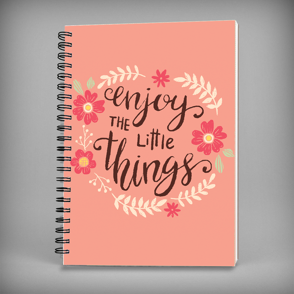 Enjoy The little Things Spiral Notebook - 7458