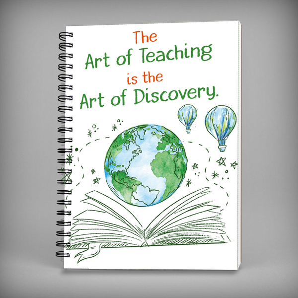 The Art Of Teaching Is The Art Of Discovery Spiral Notebook - 7473