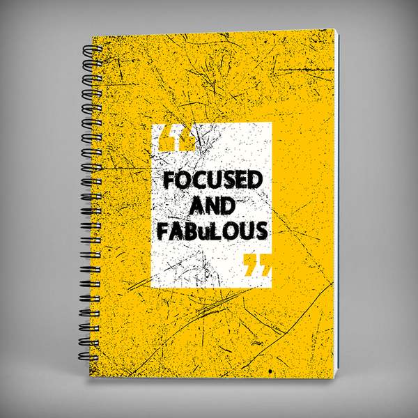 Focused and Fabulous Spiral Notebook - 7511