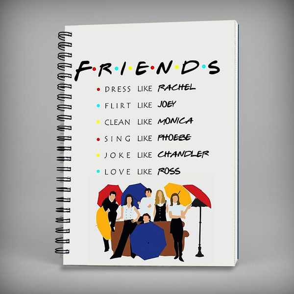 Friends Spiral Notebook - 7517