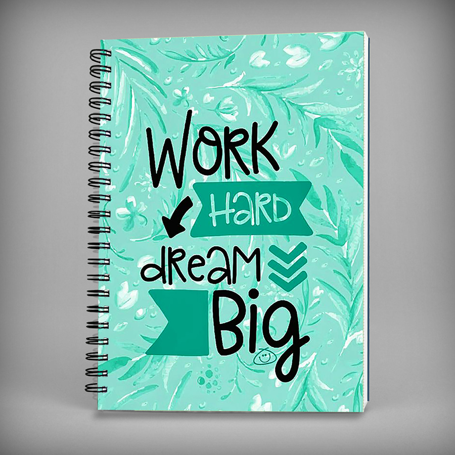 Work Hard Dream Big Spiral Notebook - 7539 – edukaan.buzz