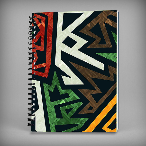 Graphical Art Spiral Notebook - 7544