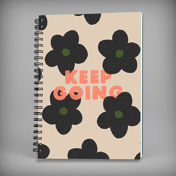 Keep Going Spiral Notebook - 7548