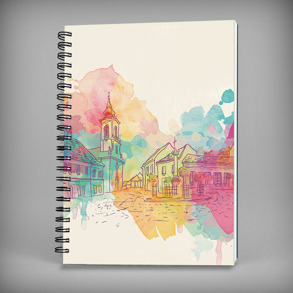 Water Colours Spiral Notebook - 7554