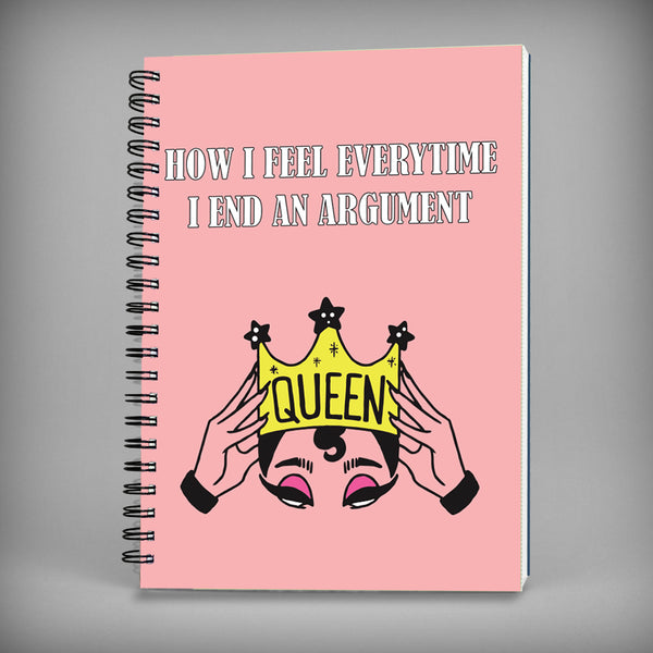 Queen Spiral Notebook - 7587