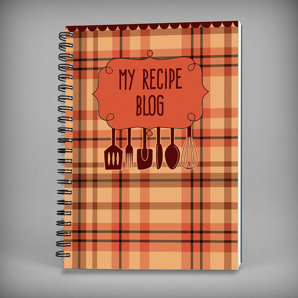 My Recipe Blog Spiral Notebook - 7588