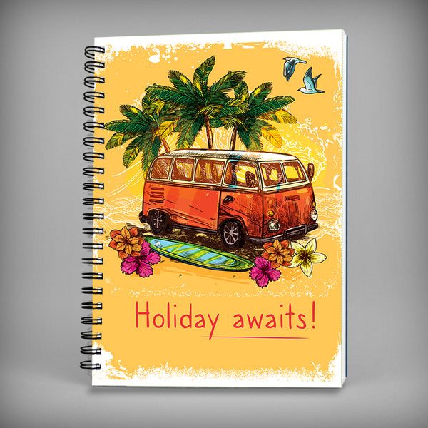 Holiday Awaits - Spiral Notebook - 7602