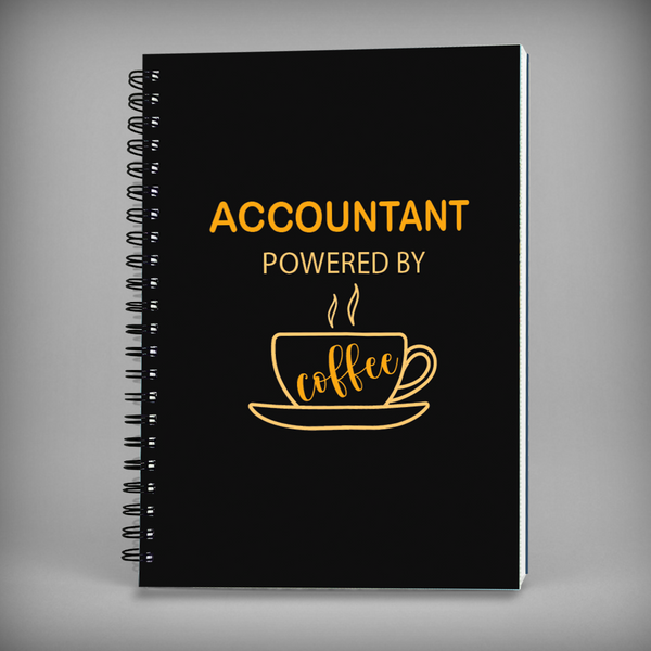 Accountant Powered By Coffee Spiral Notebook -7696